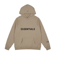 Fear of God Essentials Chest Sleeve Print Pullover Hoodie Camel