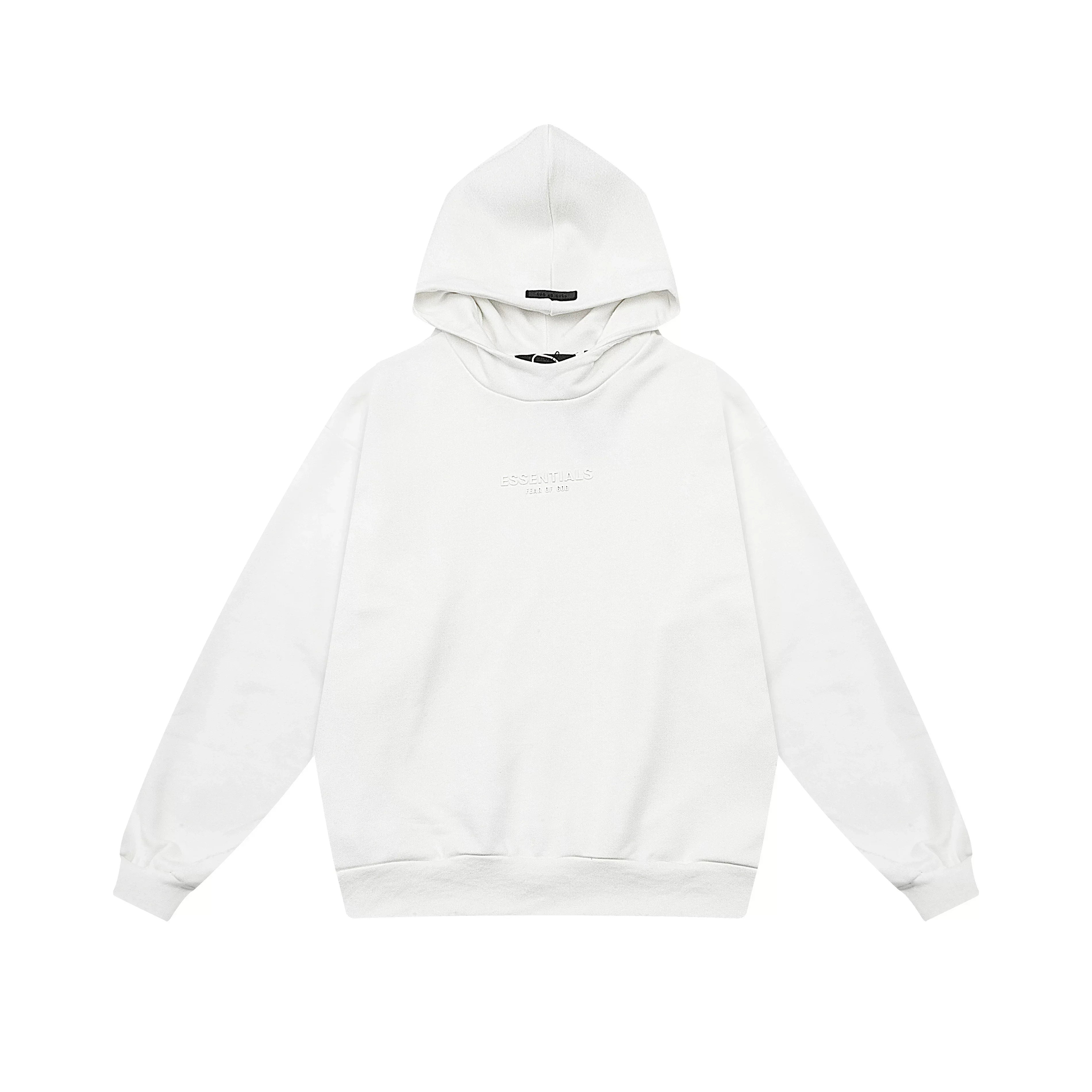 Fear of God Essentials Silicone Logo Hoodie & Sweatpants Set Cream